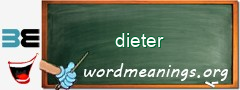 WordMeaning blackboard for dieter